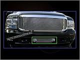 02 03 04 Ford F250 F350 1PC Bumper Billet Grille (Fog Lights Show/Center Only)