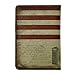 ZLYC Vintage Novelty PU Leather Travel Wallet Passport Holder Case Waterproof Cover, US National Flag