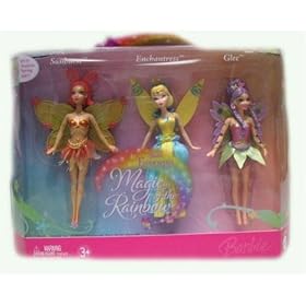 Barbie Fairytopia Magic of the Rainbow Mini Dolls 3 Pack include Sunburst, Enchantress,... by Barbie