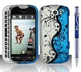 BLUE SILVER VINE Rubber Touch Snap-On Phone Protector Hard Cover Case And C ....
