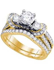 1.51CT-DIA 0.50CT-CRD BRIDAL SET