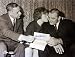 Dick Butkus Chicago Bears B & W 16x20 Autographed Photograph of Contract Signing
