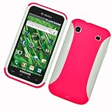 Samsung T959 T-959 Vibrant Galaxy S Hot Pink and White Silicone Skin 2-in-1 ....