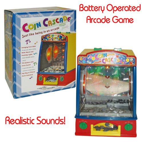 Coin Cascade Carnival Game: Sliding Quarters Game - Mini Version
