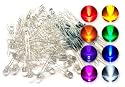 5mm Assorted Clear LED w/ Resistors (8 Colors, Pack of 80)