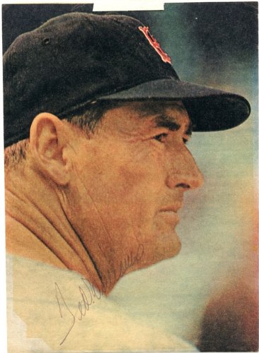 Ted Williams Autographed/Hand Signed Magazine Page