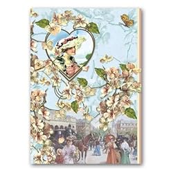 Victorian Valentine - 5" x 7" Pop Up Valentine's Day Greeting Card