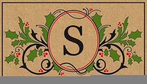 Sprigs of Holly Coir Mat - S