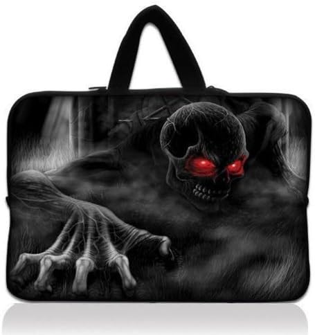 Skull 10" Laptop Bag Sleeve Cover Case+Hide Handle For Samsung Galaxy Note 10.1" Tablet PC,Microsoft Surface RT 10.6" Tablet PC,ASUS VivoTab RT,Apple iPad Air iPad 2 3 4 5 5th Gen W/Cover,10.1" TechPad 700X Ematic eGlide Tablet,10.1" Acer Aspire One Netbook,Lenovo IBM ThinkPad SONY SAMSUNG,Google Android Nexus 10 Tablet PC,Thrive AT100,10.1" Acer Iconia W500 A500 Tablet PC