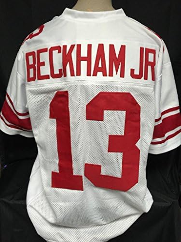 Odell Beckham Jr. Unsigned Custom White Football Jersey Men's Size Adult Large