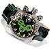 Mens Croton Chronomaster Octopus II Leather Date Watch CC311161BKGR