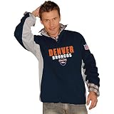 G-III Denver Broncos Men's Quarter Zip Fleece Pullover