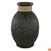 PoliVaz DV-RICEHUSK-JUG-S-BK Ubud Rice Husk Floor Vase, Jug, Small