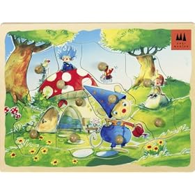 Drei Magier Spiele The Mushroom House Wooden Toy (10 Pieces)