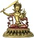 Manjusri Wisdom and Awareness Statue, Gold and Red