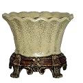 Resin Pot - Beige (11")