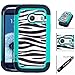 Samsung Galaxy Ace Style / SM-G310 / S765C Case, ToPerk (TM) Cyber Graphic Armor Case + Free Screen Protector & Stylus Pen As Bundle Sale - Zebra Skin