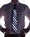 Electric Styles - Sound Activated LED Light Up Necktie, Animated Novelty Ties for Men - Striped
