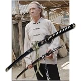 Bill's Demon Sword from Kill Bill vol. 1 & 2 Hattori Hanzo Katana with Demon Etched Scabbard Free Stand