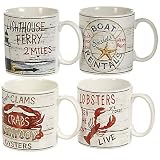 Casa Moda Driftwood Assorted Mugs, Set of 4