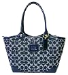 Coach Bleecker Shopper Bag Tote 12274 Denim Blue