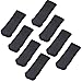 TEKEFT 8pcs Black Color Knitting Wool Furniture Socks/Chair Leg Floor Protector (Black)