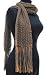 Handmade Ultra Soft Acrylic Scarf in Cocoa (Flexible and Delicate Open-weave, 100% Knitted By Hand)