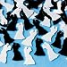 Foil Bride & Groom Shaped Confetti