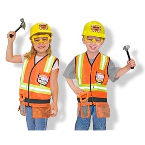 Melissa and Doug Construction Worker Role Play Set by Melissa & Doug