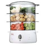 Tefal Steam Cooker VC101215, 3 x 3 Litre Food Bowls