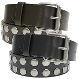 BT Studded Leather Belt w/ Changeable Buckle