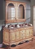 Fairfax Home Furnishings 260048B Double Vanity with Brown Marble Top