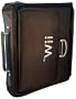 Black Travel Carrying Case for Nintendo Wii with extra pockets