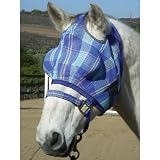 Kensington Bug Eye Fly Mask Small Mint Ice Plaid