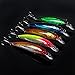 Piscifun 10 Colors 4.33inch 0.48oz Plastic Deep Diver Sinking Minnow Lure with 3D Eyes Two VMC Treble Hooks