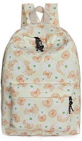 Cute Emoji Backpack Canvas Fashion Emoticon Cartoon Casual Bag White Grey