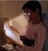 Happy Hours® Ultra Bright Full Black Frame Easy Touch Switch Dual LED Lighted Up Map Book Readers Reading Eye Glasses Eyeglass Spectacle Diopter Magnifier Light Up Presbyopic Glasses Hand Free + Batteries (Strength:+2.50 )