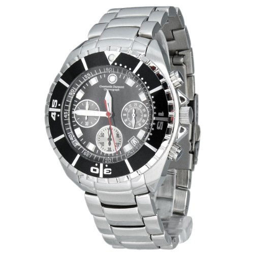 Constantin Durmont Herren-Armbanuhr Seawolf CD-SEAW-QZ-ST-STBK-BK