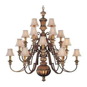 Minka Lavery Lights 939-126 Large 21LT Chandelier - Belcaro Walnut Traditional Lighting by Minka