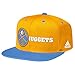 NBA Denver Nuggets Men's Team Nation Snapback Hat, One Size, Gold/Light Blue