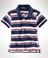 Ralph Lauren Baby Shirt, Baby Boys Striped Polo Shirt Modern Blue 24M