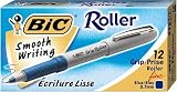 BIC Grip Roller Pen, Blue (12 Pens)