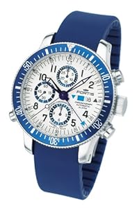 Fortis Men's 641.10.92 Si.05 B-42 Diver Swiss Automatic Chronograpgh Alarm Rubber Strap Watch