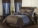 Willow Blue/Brown Queen 12 Piece 230T Comforter Bed In A Bag Set