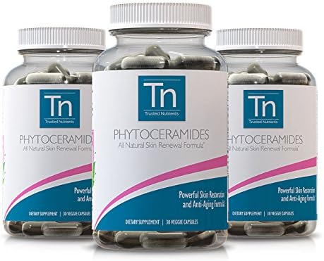 Trusted Nutrients Pure Phytoceramides: Non GMO, 3x 30 Count, 350 mg, Plant Derived