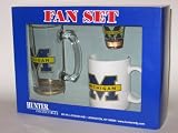 MICHIGAN WOLVERINES 3 Piece Team Logo COFFEE MUG / SHOT GLASS / Glass BEER MUG Set