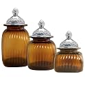 Mayfair Amber 3-pc. Canister Set