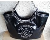 XOXO - Xoxo Black Patent Tote,large Shopper or Laptop Handbag