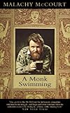 A monk swimming