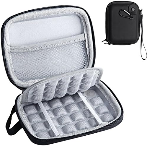 Wilkwish Waterproof EVA Shockproof Carrying Travel Case for 2.5-Inch Portable External Hard Drive, GPS Camera and External Battery Pack